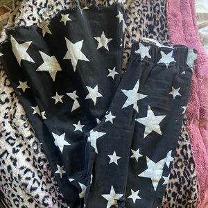 L&B Star Denim Black Bell Bottoms